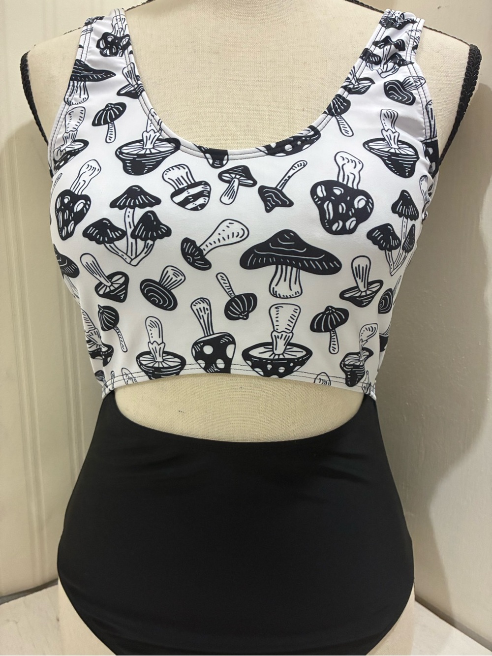 Women One piece mushroom bathing suits